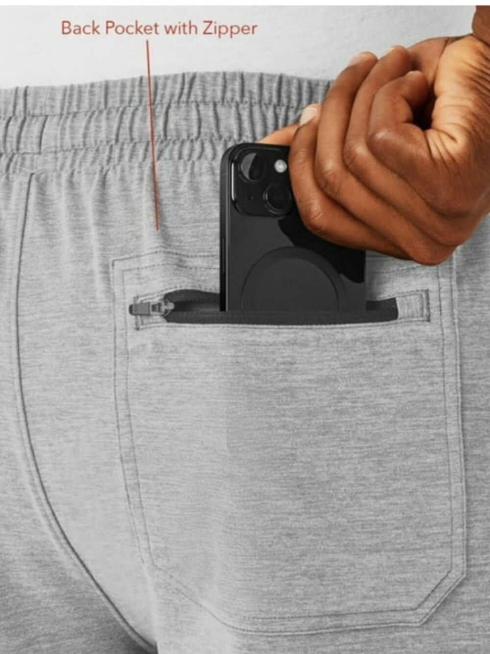 Member's Mark Men's Drawstring Moisture Wicking Favorite Soft Short Gray  XXL - Picture 4 of 8